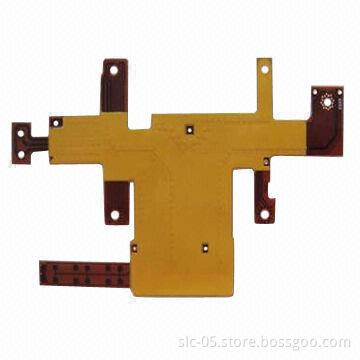 Flexible PCB, 2-layered, with PI Cover for Screening Use, Immersion Gold Surface